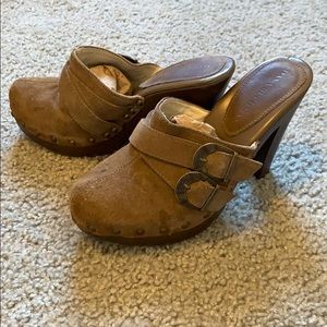 Leather heels